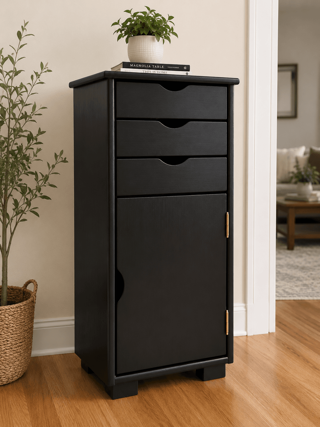 Black Storage Unit